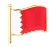 Broche Drapeau National en Alliage Rouge, Épingle à Vêtement | Style Créatif pour Événements Spéciaux et Usage Quotidien, Pin Robuste, Décoration Discrète au Rendu Soigné