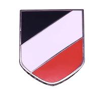 Broche drapeau rouge noir et blanc - Accessoire de l'armée, Métal