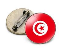 Broche Drapeau Tunisie Drapeau Émail Couleur Badge Broche Drapeau Du Monde Badges Broche Drapeau Pays Boucle Ardillon Bijoux Fantaisie Pour Patriot Vêtements Sac Accessoires, Comme Indiqué,