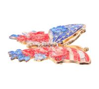 Broche Drapeau Usa 250e Anniversaire, Alliage de Zinc, Vintage | Épingle Sécurisée Légère, pour Apparitions Publiques et Rassemblements à Broche de Drapeau