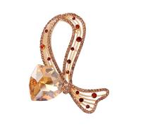 Broche élégante avec nœuds papillon, matériaux en alliage, accessoire à revers léger, confortable, polyvalent, broche écharpe, Einheitsgröße, comme décrit