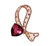 Broche élégante avec nœuds papillon, matériaux en alliage, accessoire à revers léger, confortable, polyvalent, broche écharpe, Einheitsgröße, comme décrit