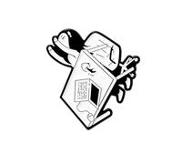 Broche élégante blanche irritable travailleur émaillée pour exprimer les attitudes lors de réunions de bureau et trajets quotidiens Accessoire de réunion décontractée