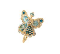 Broche élégante danseuse de ballet avec strass pour femme - Accessoire de mode - Cadeau élégant, One Size, Comme décrit