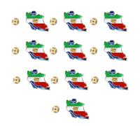 Broche élégante en acier inoxydable avec motif lions de l'Iran - Résistante - Légère - Idéale pour les événements et les voyages, round four, Comme décrit