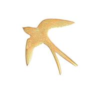 Broche élégante en alliage - Accessoire pour femme et homme - Cadeau de mariage - Accessoire créatif pour jeunes hirondelles, taille unique, Comme décrit