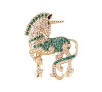 Broche élégante en alliage avec fermeture à épingle sécurisée pour décoration de fête, bijoux de cheval, taille unique, Comme décrit