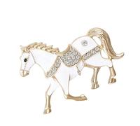 Broche élégante en alliage avec fermeture à épingle sécurisée pour décoration de tenue, accessoire d'épingle à cheval, One Size, Comme décrit