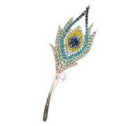 Broche élégante en alliage avec motif de paons pour robes de soirée et tenues décontractées, confortable à porter au quotidien, taille unique, Comme décrit