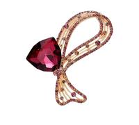 Broche élégante en alliage avec nœuds pour mère, sœur, amie, anniversaire, vacances, accessoire de vêtements, One Size, Comme décrit