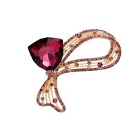 Broche élégante en alliage avec nœuds pour mère, sœur, amie, anniversaire, vacances, accessoire de vêtements élégant, taille unique, Comme décrit