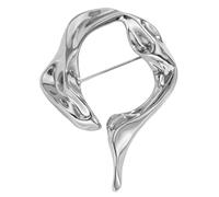 Broche élégante en alliage avec un design creux complexe, bijou de broche unique, parfait pour les fêtes et le chemin quotidien au travail. Broche dorée, Einheitsgröße, comme décrit