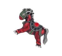 Broche élégante en alliage de cheval - Accessoire portable pour femme - Unisexe - Accessoire vintage - Utilisation quotidienne - Style rétro, taille unique, Comme décrit