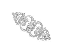 Broche élégante en alliage de fleurs en cristal Accessoire de mode de mariée élégant pour événements spéciaux et cadeaux La broche de mariée vintage, taille unique, comme décrit