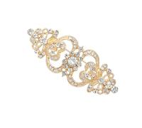 Broche élégante en alliage de fleurs en cristal Accessoire de mode de mariée élégant pour événements spéciaux et cadeaux La broche de mariée vintage, taille unique, comme décrit