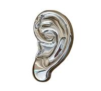 Broche élégante en alliage doré et argenté - Accessoire de bijoux tendance - Parfait pour les tenues décontractées ou formelles - Broche dorée, One Size, Comme décrit