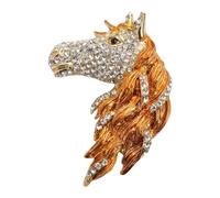 Broche élégante en alliage en forme de cheval pour célébration du Nouvel An chinois et habillement, One Size, Comme décrit