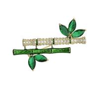 Broche élégante en bambou avec alliage robuste qui représente la prospérité qui convient aux créateurs de tendances et aux dirigeants accessoires de mode modernes