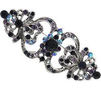 Broche élégante en cristal autrichien de demoiselle d'honneur rétro motifs formels cadeaux d'événement avec solution de rangement de bijoux pour une utilisation quotidienne broche en alliage de