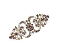 Broche élégante en cristal pour mariée Design vintage Fête de mariage Cadeaux d'anniversaire avec boîte à bijoux Utilisation quotidienne Broche de mariée vintage, taille unique, comme décrit