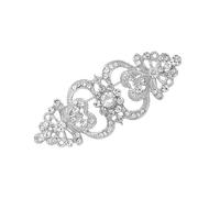 Broche élégante en cristal pour mariée Design vintage Fête de mariage Cadeaux d'anniversaire avec boîte à bijoux Utilisation quotidienne Broche de mariée vintage, taille unique, comme décrit