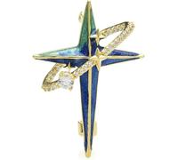 Broche Élégante en Émail avec Strass, Accessoire de Mode pour Femme, Cardigan et Veste