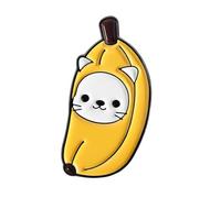 Broche élégante en forme de chaton émaillé en forme de fraise, banane, tomate, en alliage, bijoux d'ami, tendance, chaton, corsage, taille unique, Comme décrit