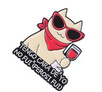 Broche élégante en forme de chats avec lunettes de soleil - Accessoire élégant en alliage métallique - Pour tenues décontractées - Épinglette de revers de chat ludique, taille unique, Comme décrit