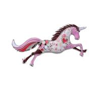 Broche élégante en forme de cheval pour accessoiriser un look rétro vintage en alliage pour corsage pour donner des occasions, taille unique, Comme décrit
