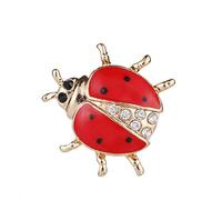 Broche élégante en forme de coccinelle avec strass pour écharpe, châle, écharpe, boucle, accessoires de vêtements, décoration de fête de mariage