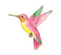 Broche élégante en forme de colibri pour femmes et filles à attacher aux chemises, manteaux, sacs, accessoire de corsage multifonctionnel, broche colorée, taille unique, Comme décrit