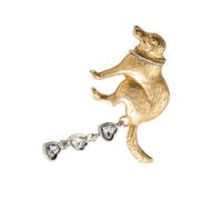 Broche élégante en forme de crotte fabriquée avec des matériaux robustes pour une sensation luxueuse et une utilisation durable et humour tendance, taille unique, Comme décrit