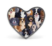 Broche élégante en forme de cœur pour chien de berger australien, badge, épingle à cravate, bijoux pour vêtements, chapeaux, accessoires