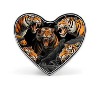 Broche élégante en forme de cœur pour homme et femme, motif donut et amour, idéale pour vêtements et chapeaux