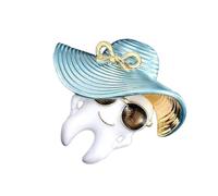 Broche élégante en forme de dents de dessin animé avec peinture artistique qui coule - Fermoir en métal - Convient pour la décoration de vêtements - Épinglette en alliage robuste, taille unique, Comme
