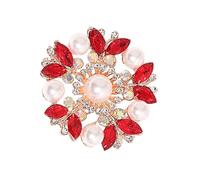Broche élégante en forme de fleur au design coréen avec pierres de zircon étincelantes pour écharpe, accessoires pour tenues, broche en forme de fleur d'inspiration coréenne, taille unique, Comme
