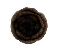 Broche élégante en forme de fleur en peluche - Accessoire polyvalent pour femme - Recherchez une broche en forme de fleur en peluche unique et de bon goût, taille unique, Comme décrit