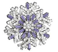 Broche élégante en forme de flocon de neige 3D conçue pour améliorer n'importe quel ensemble. Convient pour les occasions décontractées et formelles. Broche de soirée, taille unique, Comme décrit