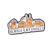 Broche élégante en forme de lettre féline de dessin animé, accessoire de bijoux pour tenue décontractée, tenue de fête, adolescents et adultes, design léger, broche animal mignon