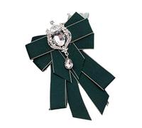 Broche élégante en forme de nœud avec strass et cristal élégant pour accessoires de vêtements pour un look raffiné. Broche traditionnelle en pierre, Einheitsgröße, comme décrit