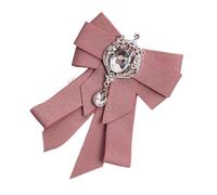 Broche élégante en forme de nœud avec strass et cristal élégant pour accessoires de vêtements pour un look raffiné. Broche traditionnelle en pierre, Einheitsgröße, comme décrit