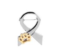 Broche élégante en forme de nœud papillon en forme de ruban imprimé animal de compagnie pour les propriétaires de mode, taille unique, Comme décrit