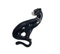 Broche élégante en forme de panthères avec savoir-faire détaillé, accessoire Kirsite robuste pour un usage quotidien, surfaces lisses, broche en métal
