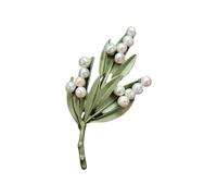 Broche élégante en forme de plante - Bijou élégant - Convient pour un usage quotidien et une fête - Fait à la main, taille unique, Comme décrit