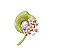 Broche élégante en forme de plante - Bijou élégant - Convient pour un usage quotidien - Thème forêt rétro, taille unique, Comme décrit