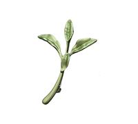 Broche élégante en forme de plante - En alliage unique - Pour vêtements et vêtements - Convient pour une fête quotidienne, taille unique, Comme décrit