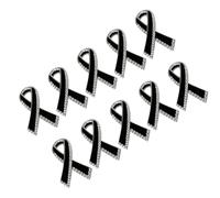 Broche élégante en forme de ruban noir avec strass en cristal, accessoire de bijoux en alliage pour femme, cadeau pour femme, accessoire de ruban strass, taille unique, Comme décrit