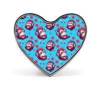 Broche élégante en forme de singe musical avec casque pour homme, épingle à cravate, boutons en forme de cœur, badge, bijoux pour femmes, vêtements, chapeaux, accessoires