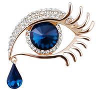 Broche élégante en forme d'étoile avec cristaux et larmes d'ange en cristal pour filles - Cadeau d'anniversaire, de mariage, de Noël