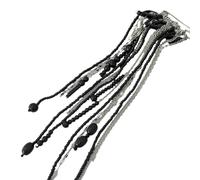 Broche élégante en perles de riz et pompons en cristal, décoration confortable pour un usage quotidien, broche légère pour femme, Einheitsgröße, comme décrit